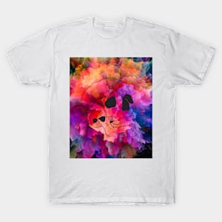 💀🤯beautiful exploding skull design - psychedelic, skeleton, halloween T-Shirt